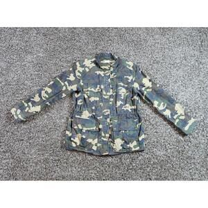Womens Gap Jacket Size Small Camo Utility Jacket Full Zip